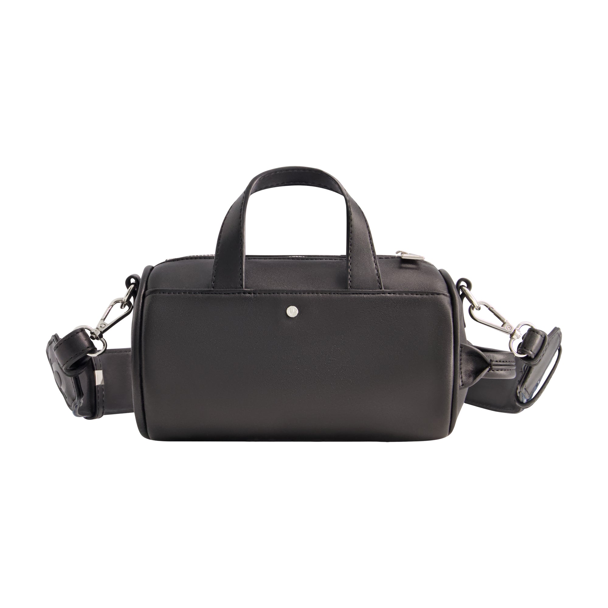 True Religion Zip Top Mini Duffle Handbag, Black