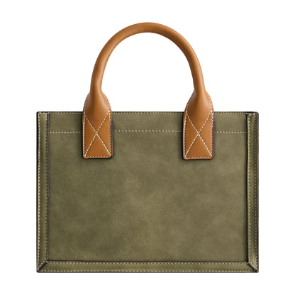 True Religion Modern Edge Suede Tote, Olive