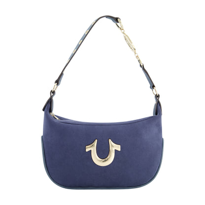 True Religion Horseshoe Link eyelet Hobo, Blue