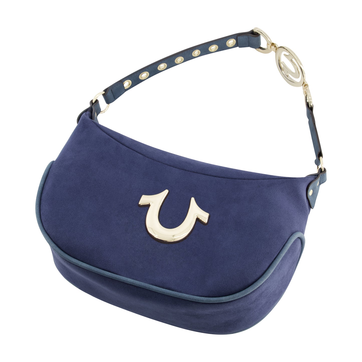 True Religion Horseshoe Link eyelet Hobo, Blue