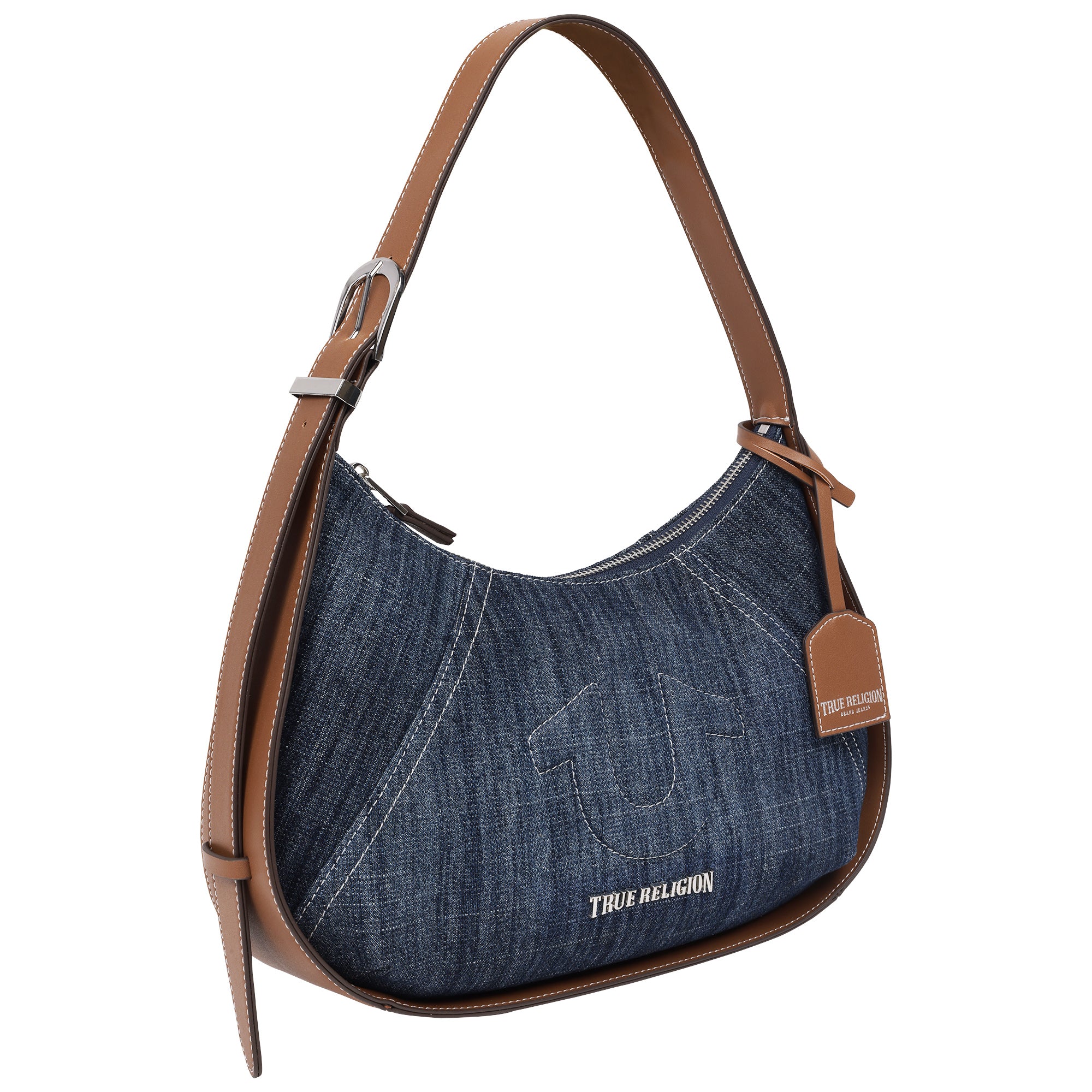 True Religion Denim Raised Horseshoe Hobo