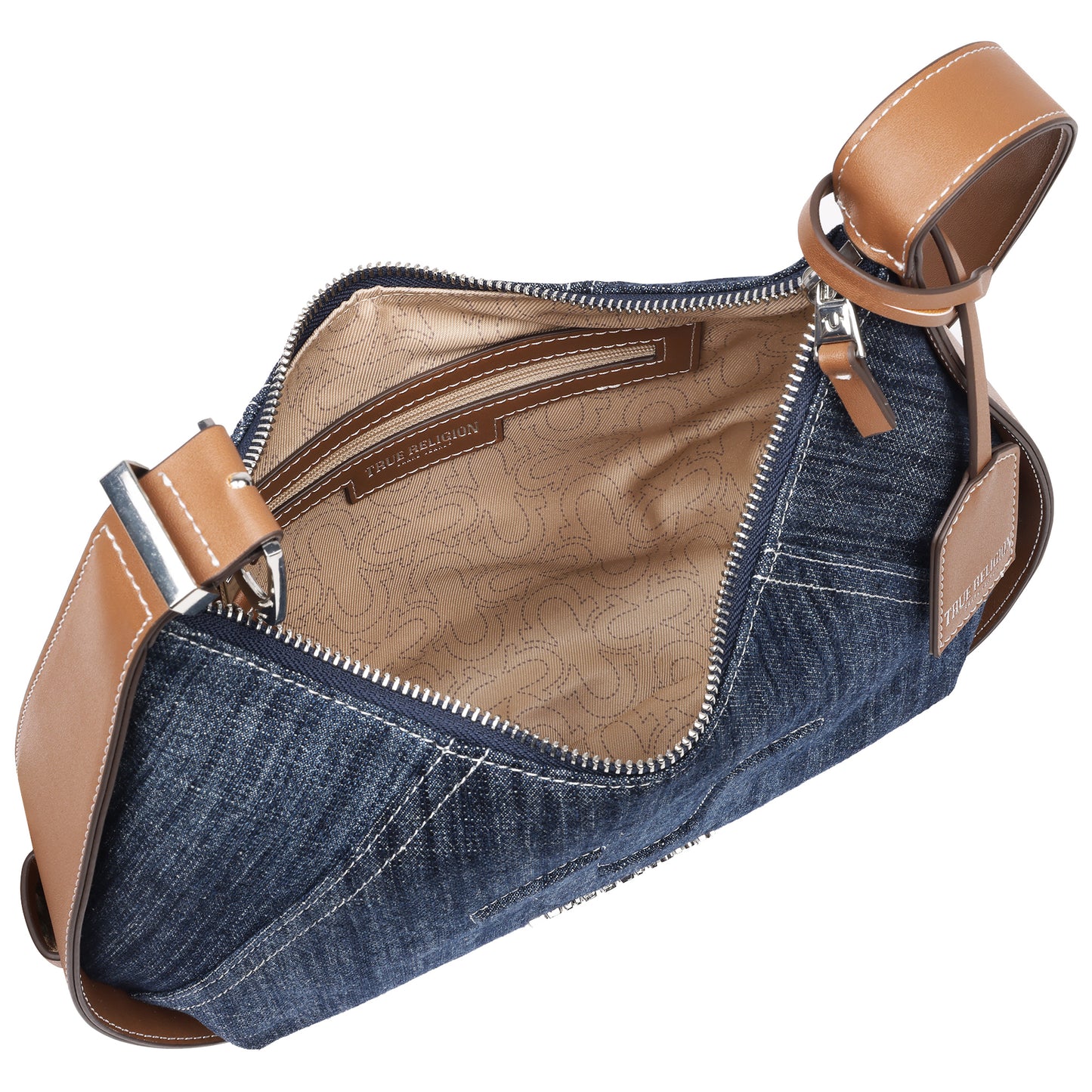 True Religion Denim Raised Horseshoe Hobo