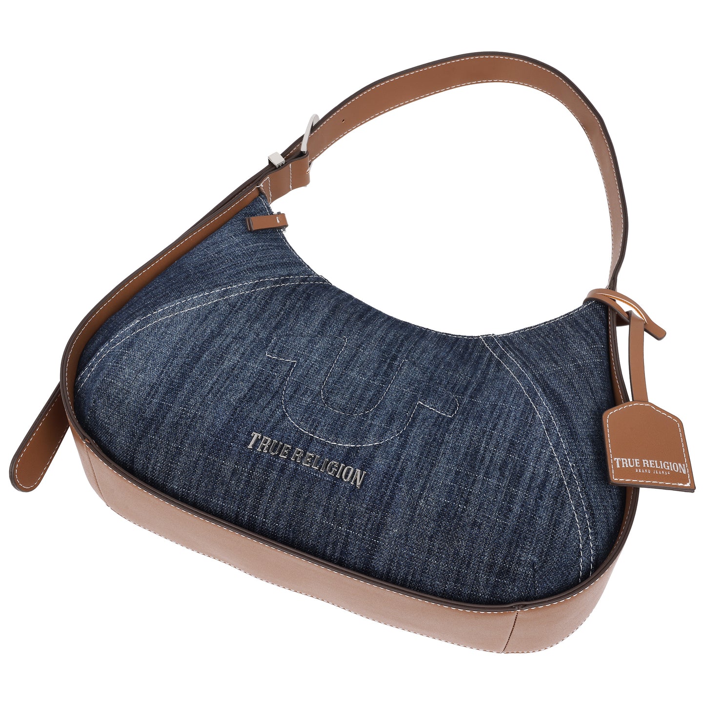 True Religion Denim Raised Horseshoe Hobo