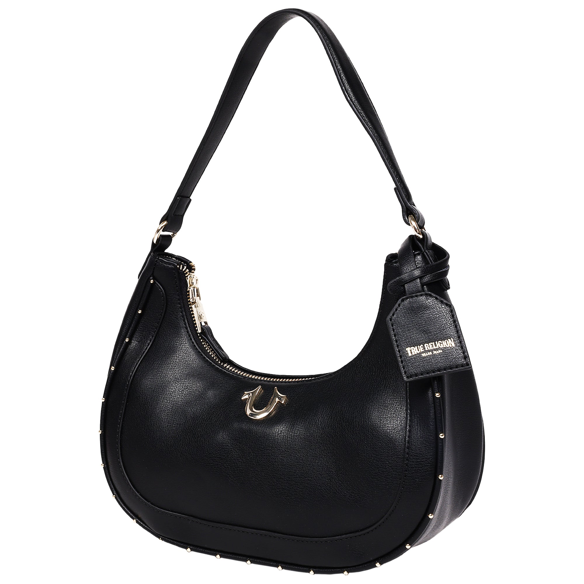 True Religion Zip Top Crescent Hobo Bag