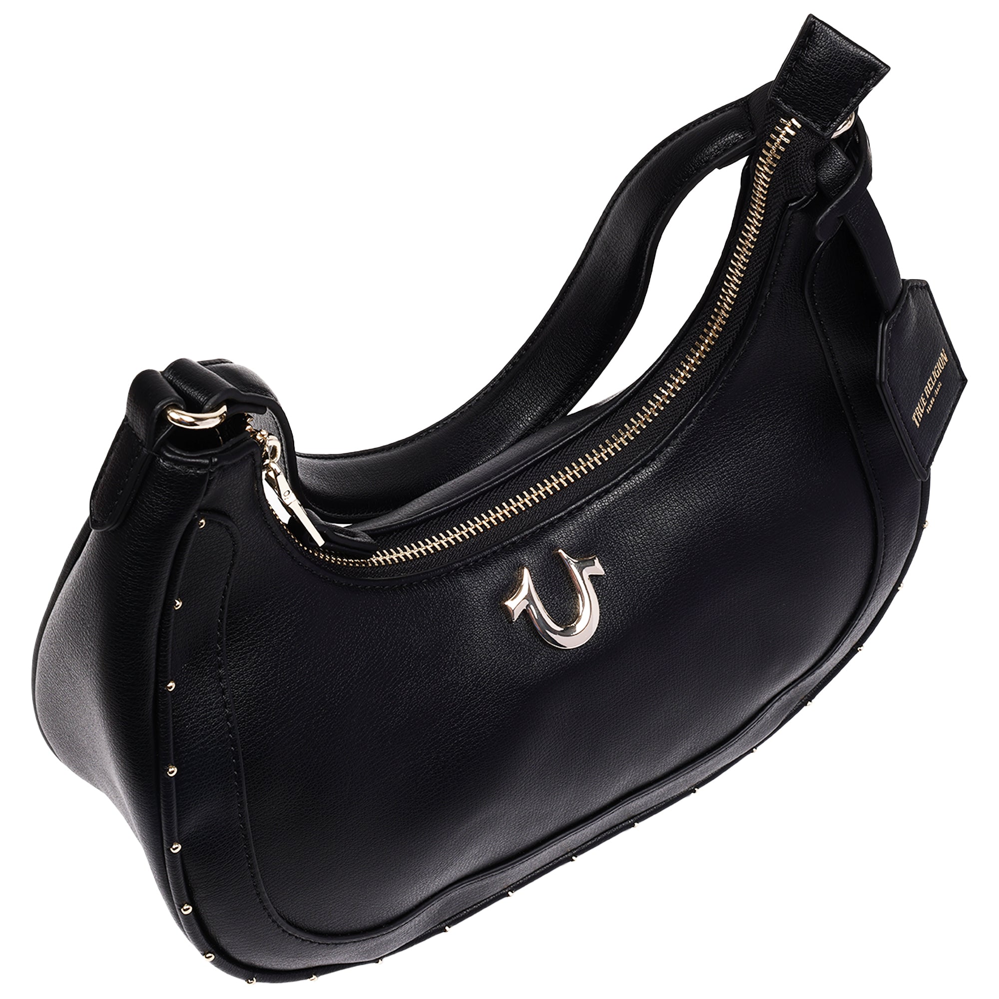 True Religion Zip Top Crescent Hobo Bag