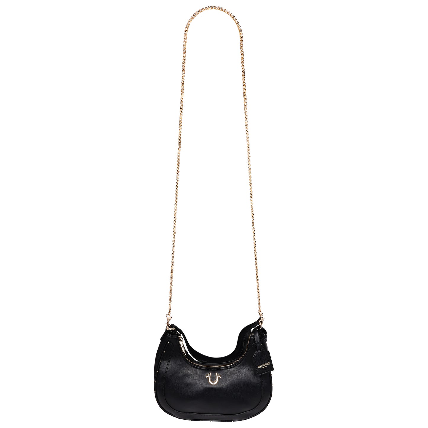 True Religion Zip Top Crescent Hobo Bag