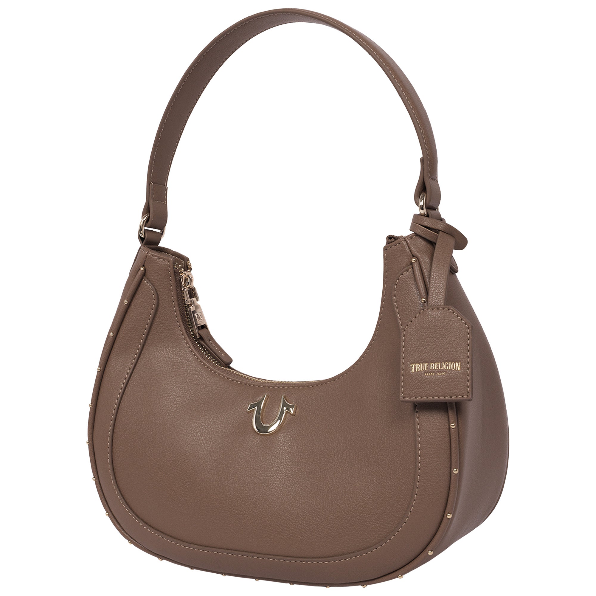 True Religion Zip Top Crescent Hobo Bag