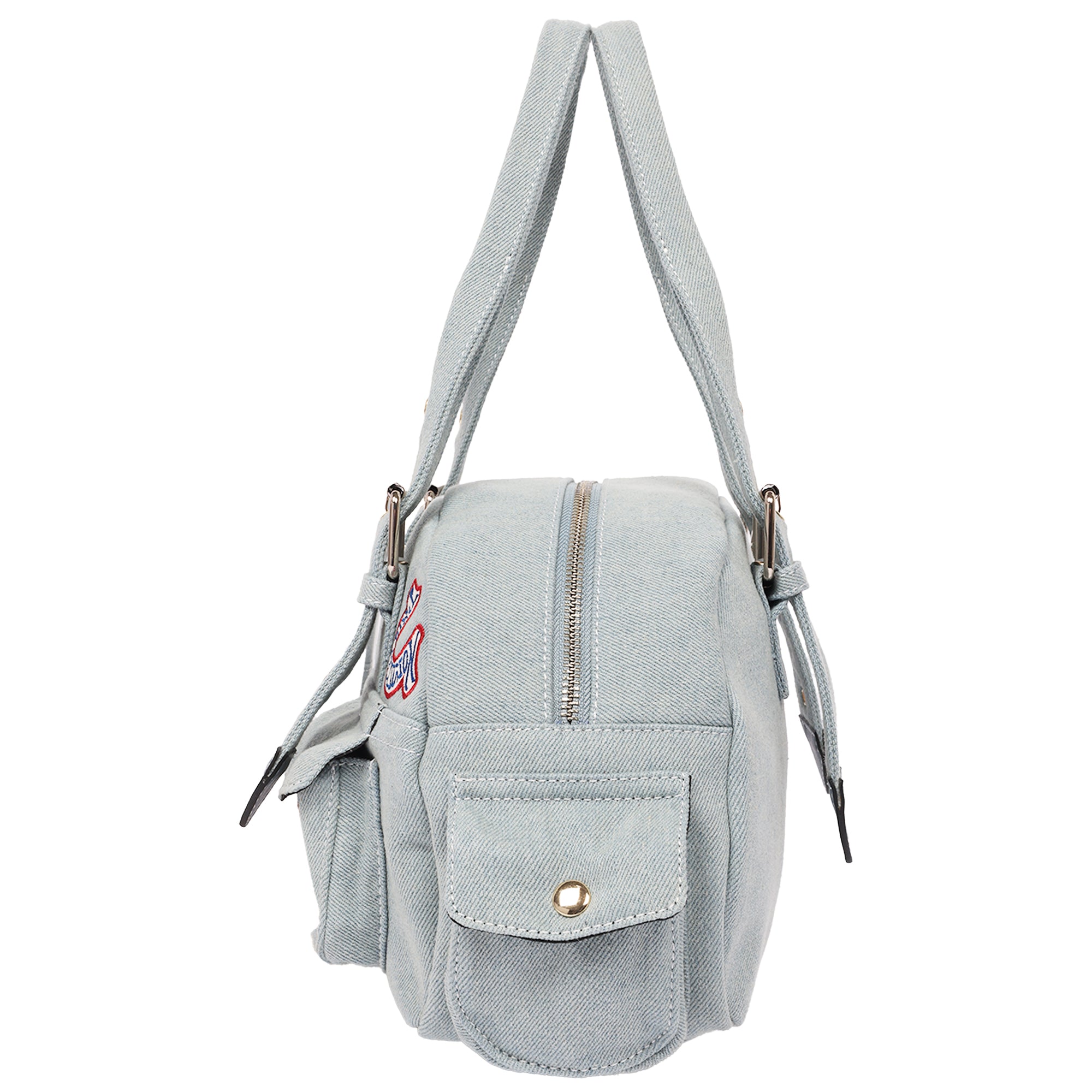 True Religion Multi-Patch Satchel
