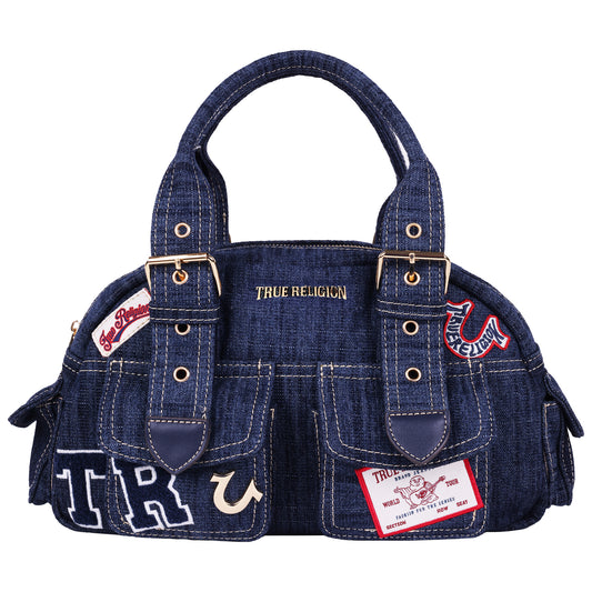 True Religion Multi-Patch Satchel