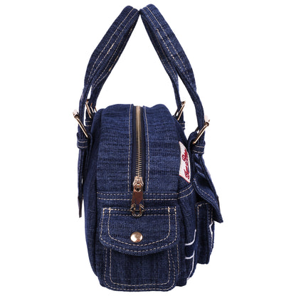 True Religion Multi-Patch Satchel