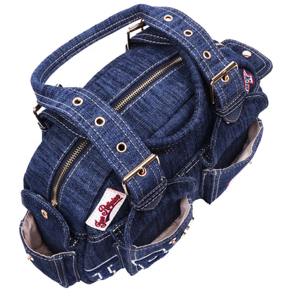 True Religion Multi-Patch Satchel