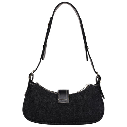 True Religion Multi-Strap Denim Shoulder Bag