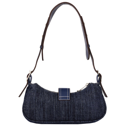 True Religion Multi-Strap Denim Shoulder Bag