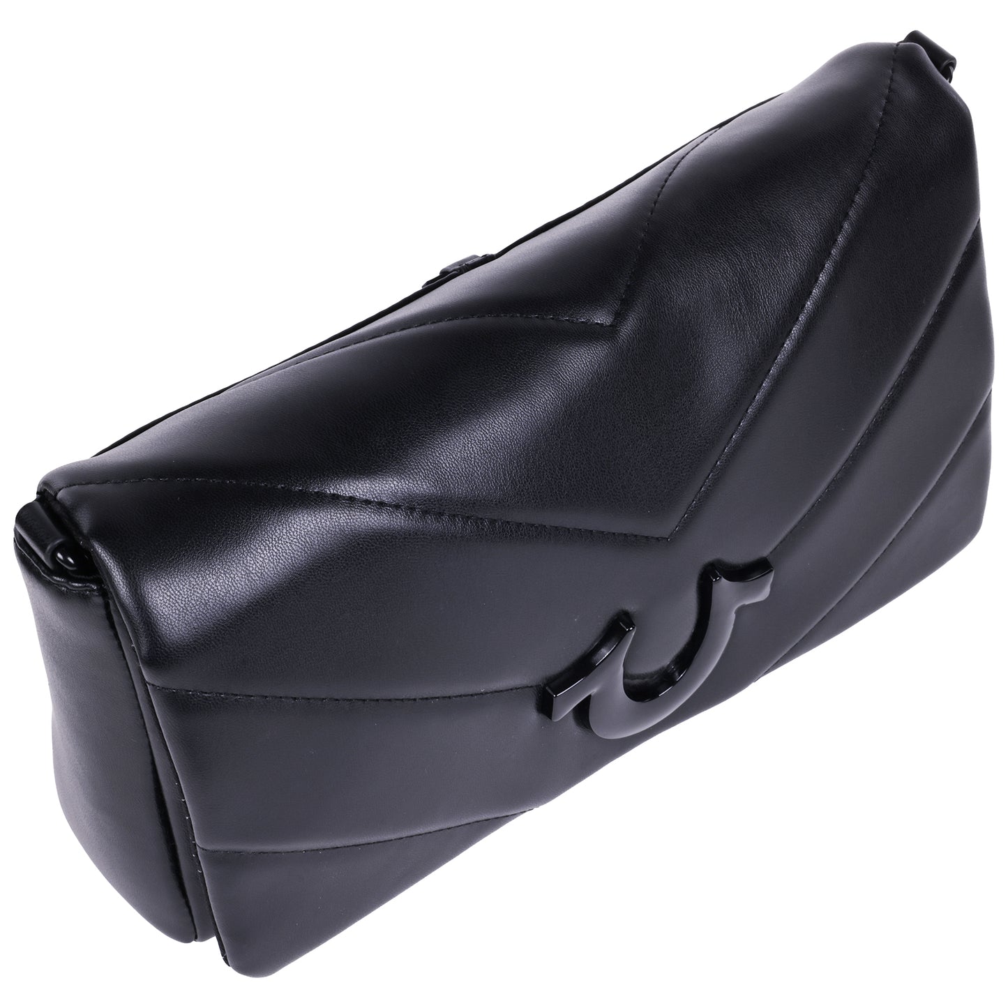 True Religion Quilted Flap Crossbody with Removable Pouch