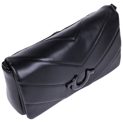 True Religion Quilted Flap Crossbody with Removable Pouch