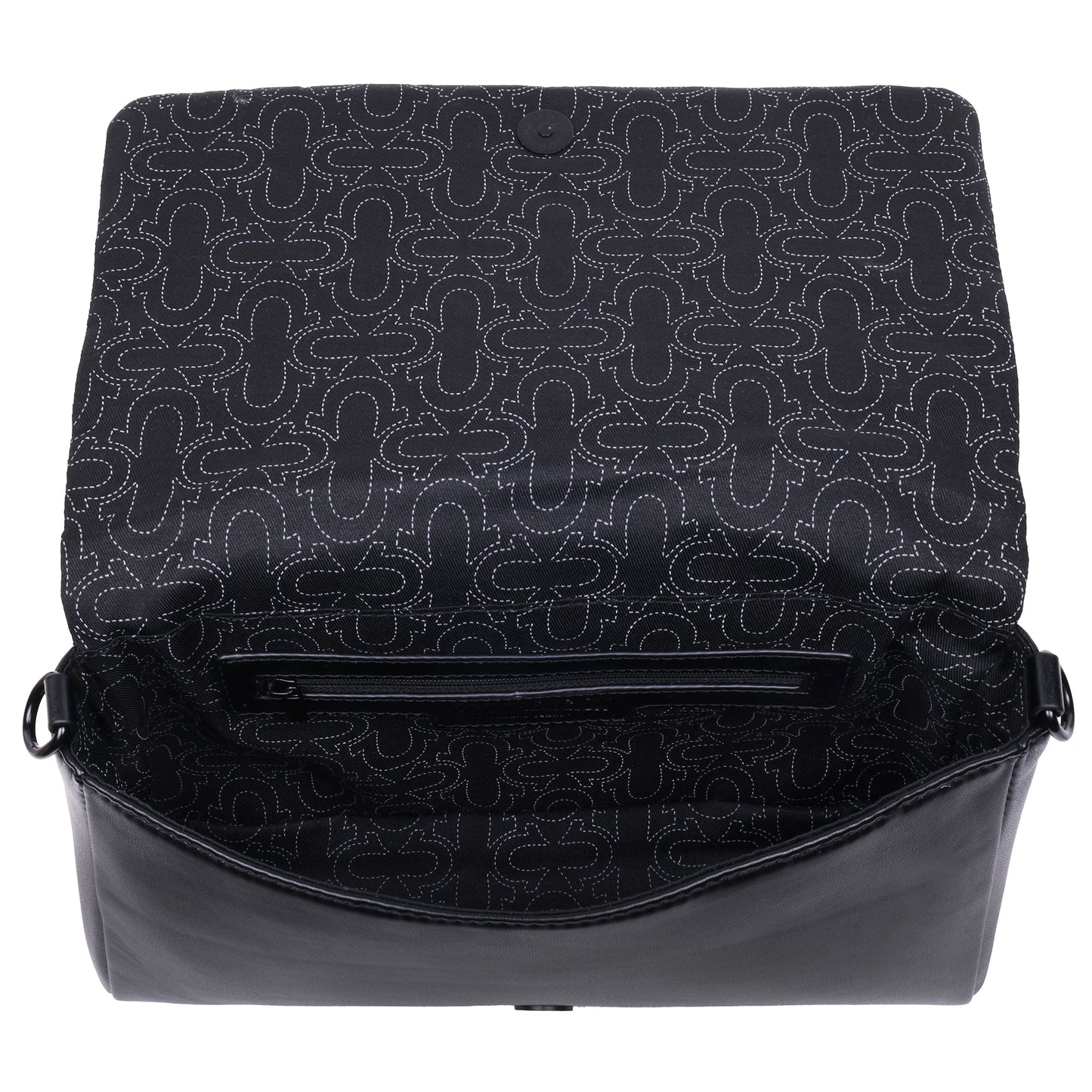 True Religion Quilted Flap Crossbody with Removable Pouch