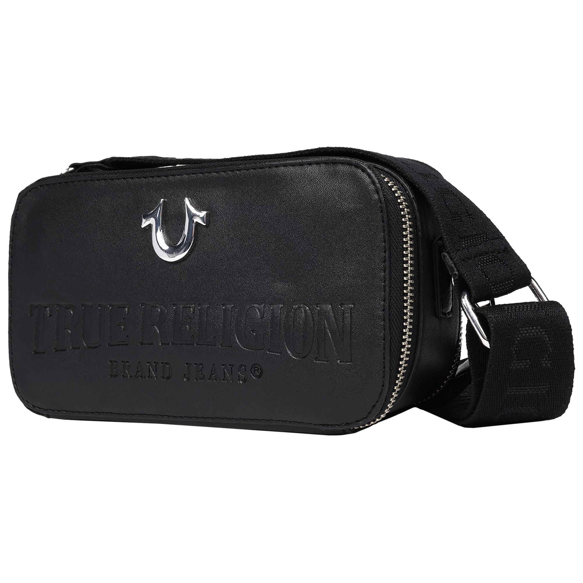 True Religion Double-Zip Horseshoe Camera Bag