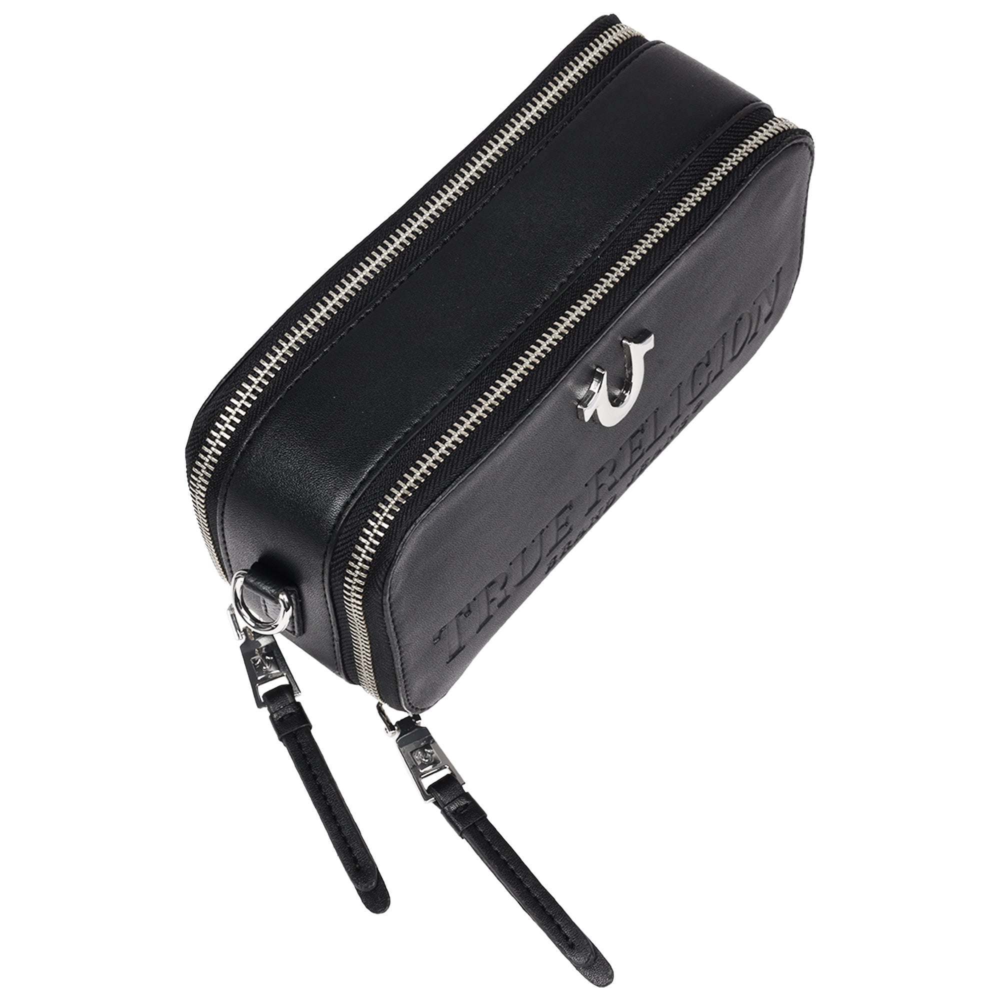 True Religion Double-Zip Horseshoe Camera Bag