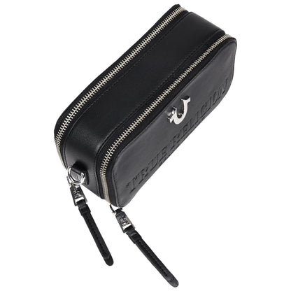 True Religion Double-Zip Horseshoe Camera Bag
