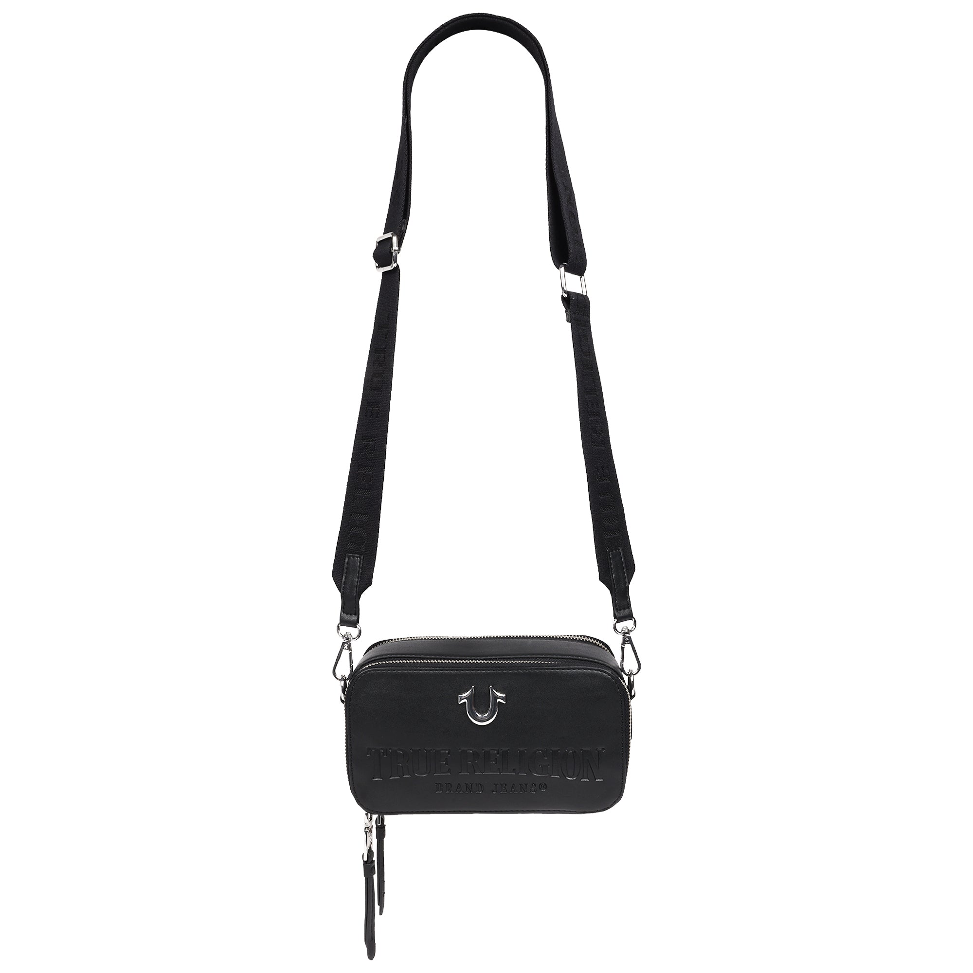 True Religion Double-Zip Horseshoe Camera Bag
