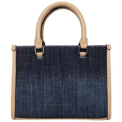 HORSESHOE DANGLE COLORED DENIM TOTE