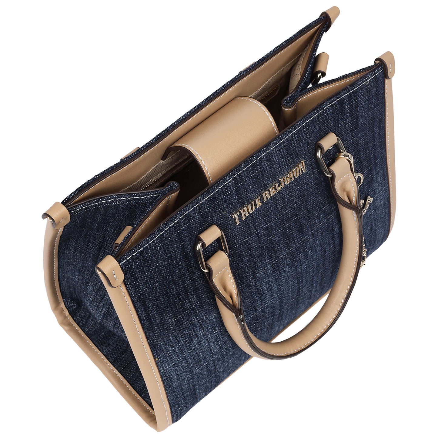 HORSESHOE DANGLE COLORED DENIM TOTE