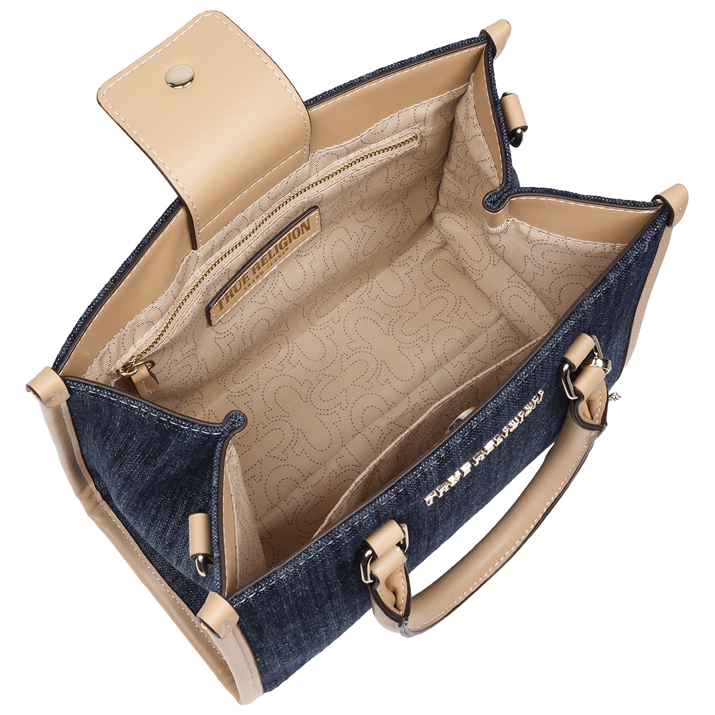 HORSESHOE DANGLE COLORED DENIM TOTE