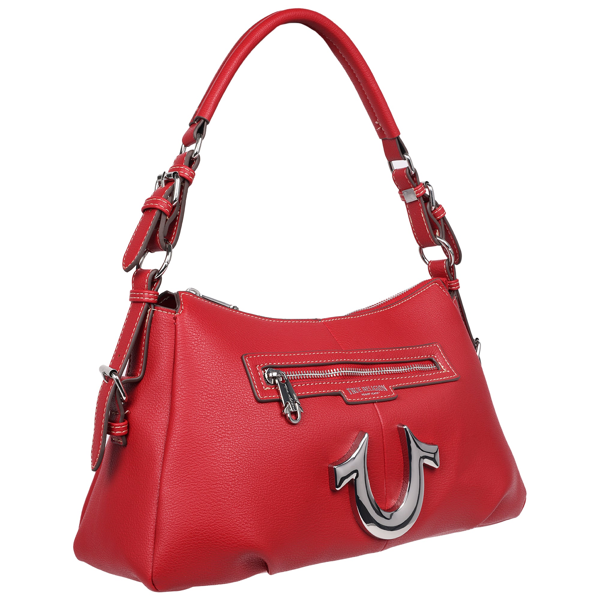 True Religion Zip Chain Soft Satchel