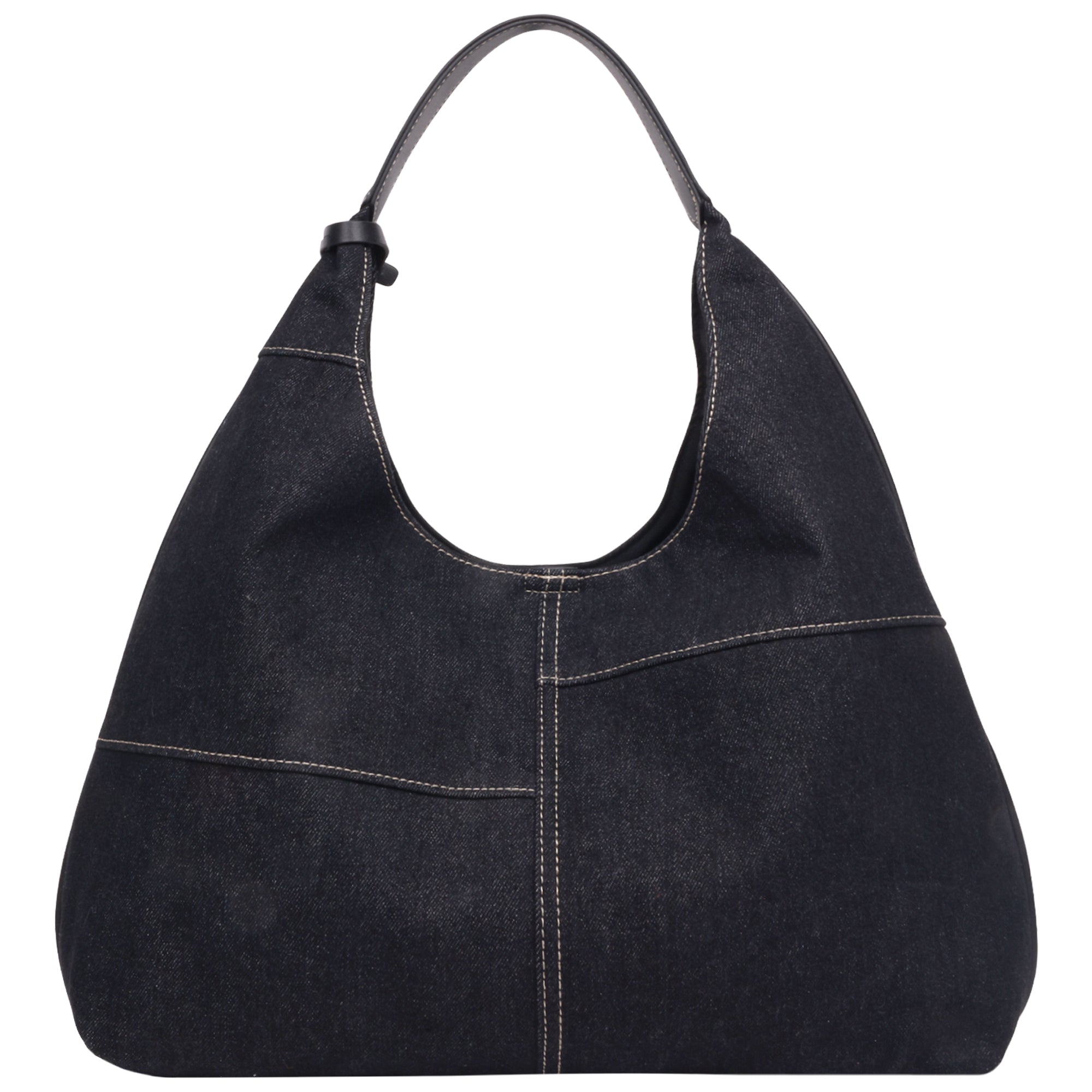 True Religion Retro Logo Denim Hobo Bag