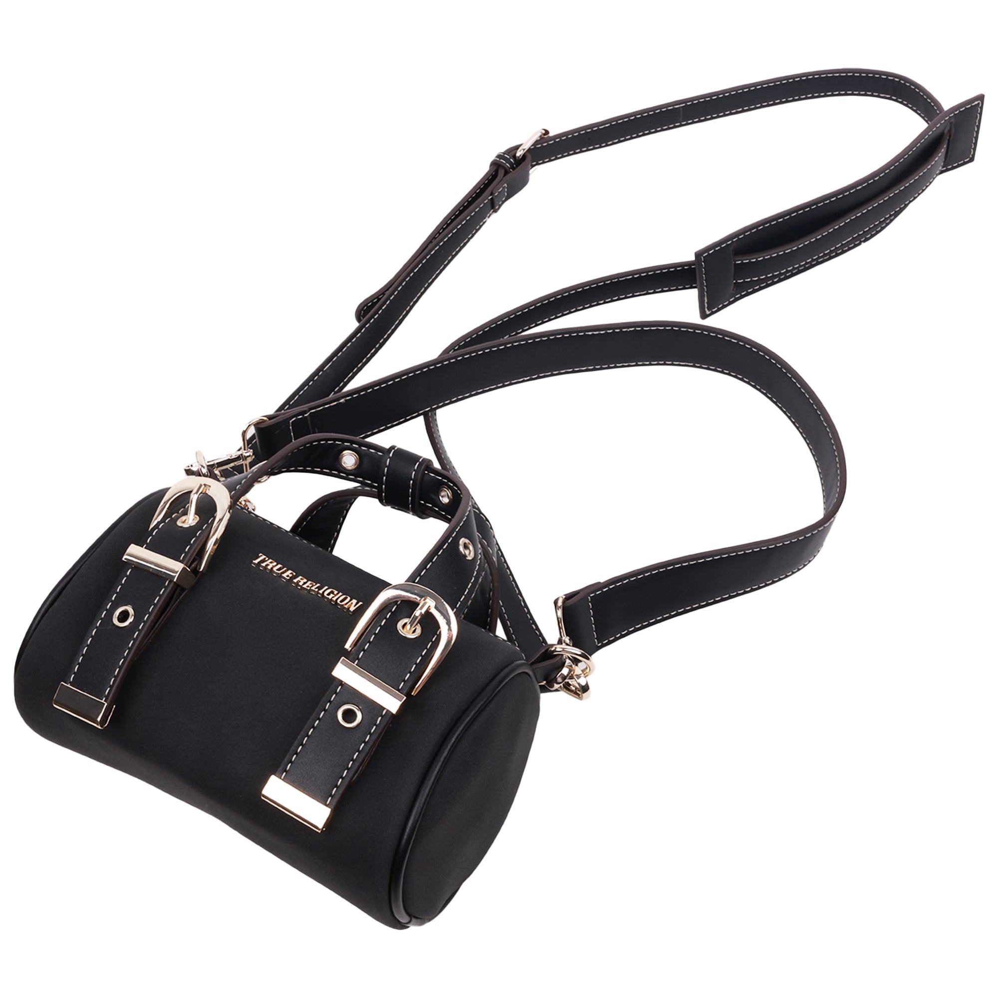 True Religion Metal Plaque Quilted Crossbody