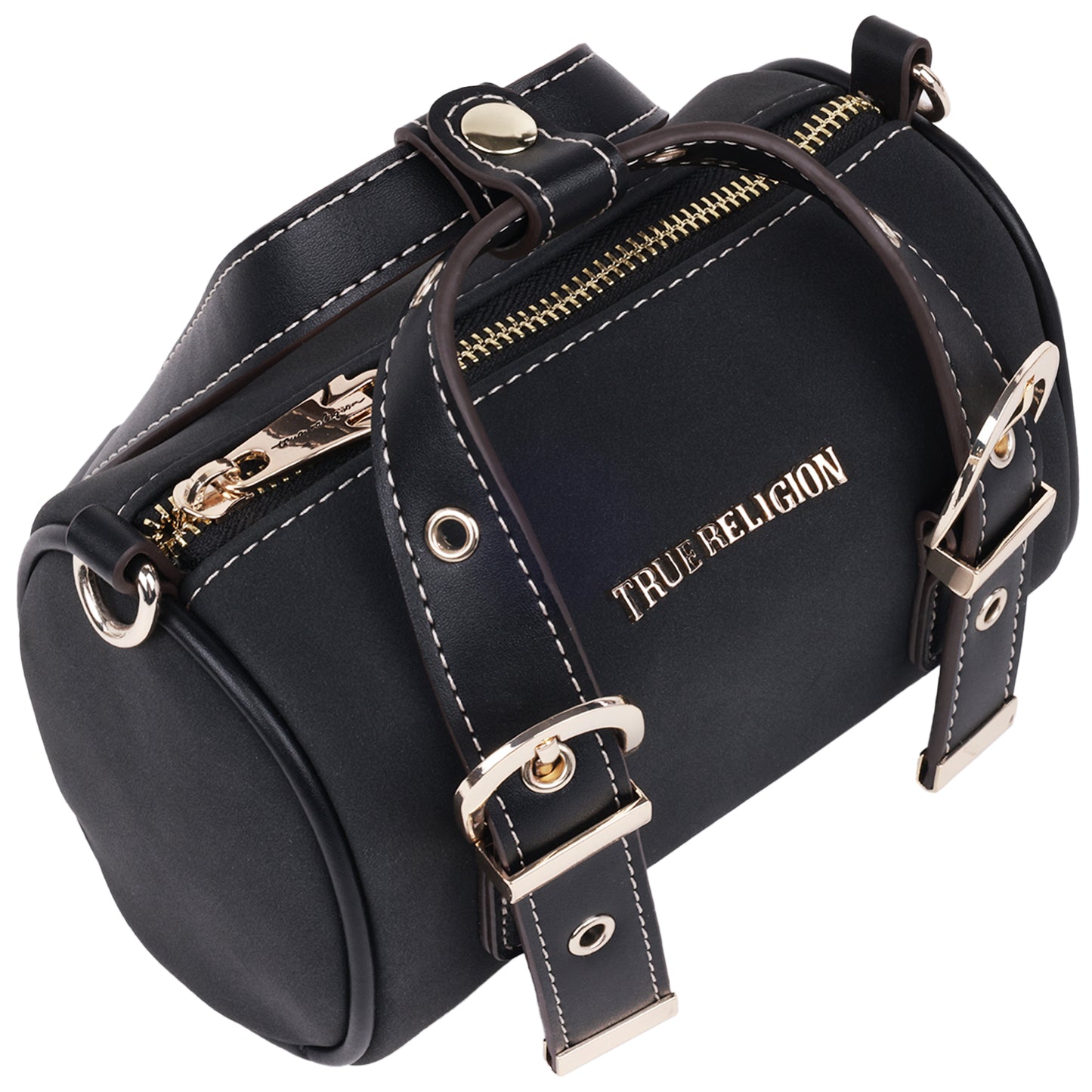 True Religion Metal Plaque Quilted Crossbody
