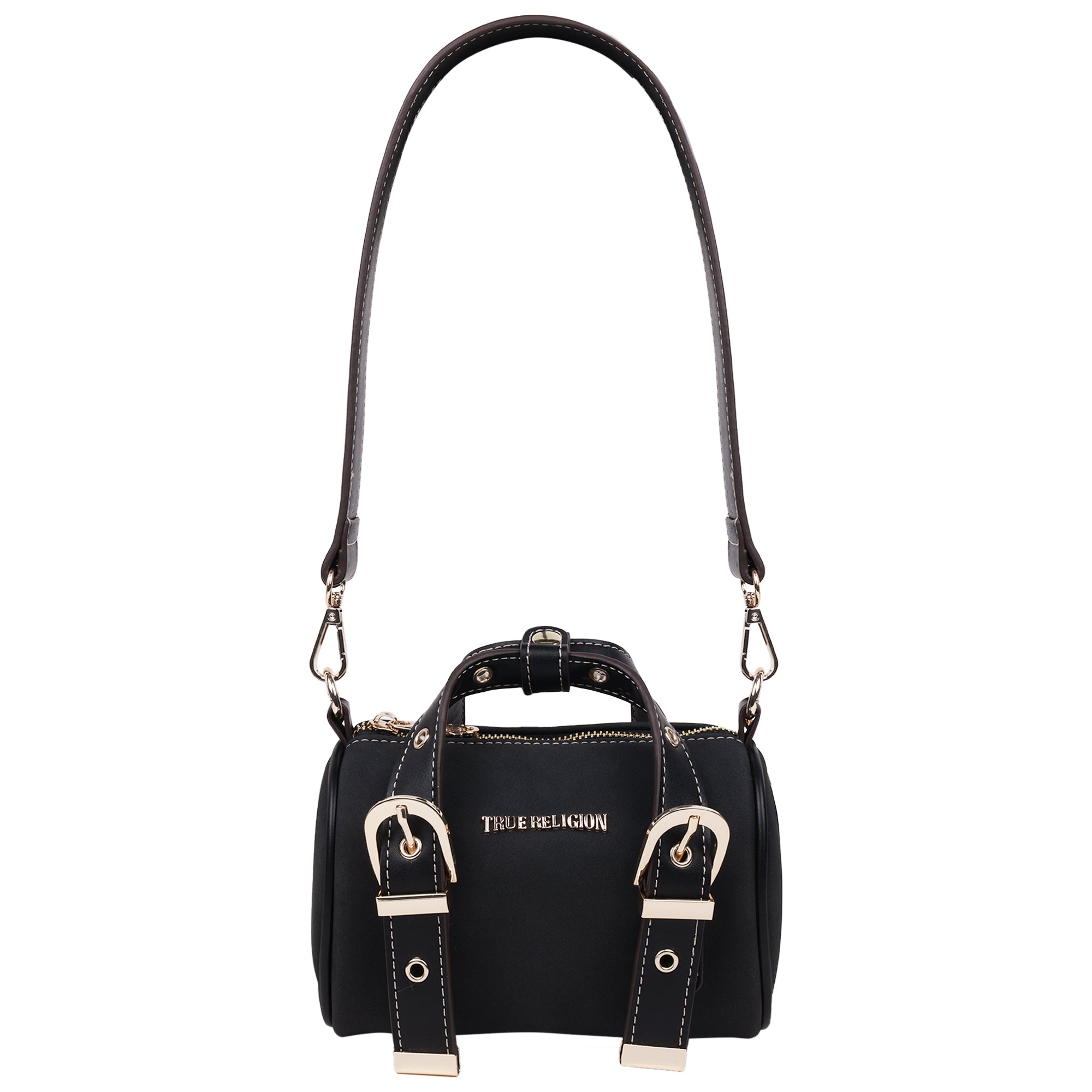 True Religion Metal Plaque Quilted Crossbody