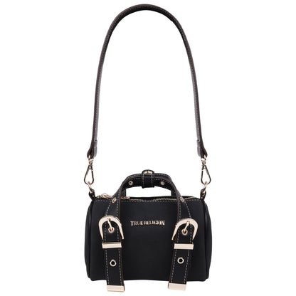 True Religion Metal Plaque Quilted Crossbody
