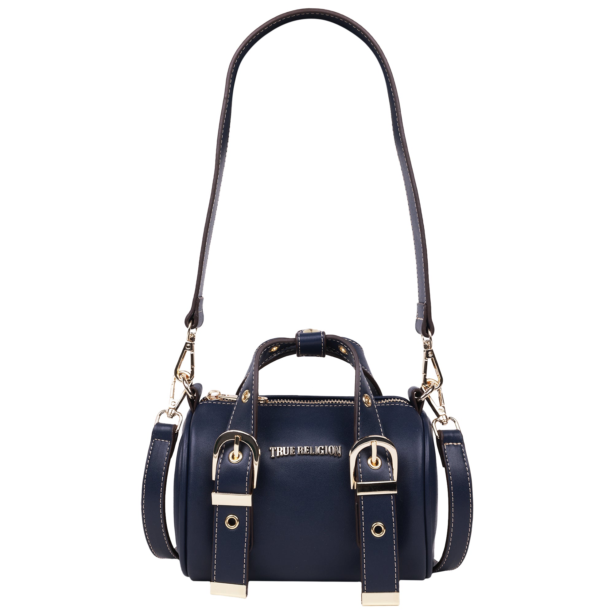 True Religion Metal Plaque Quilted Crossbody