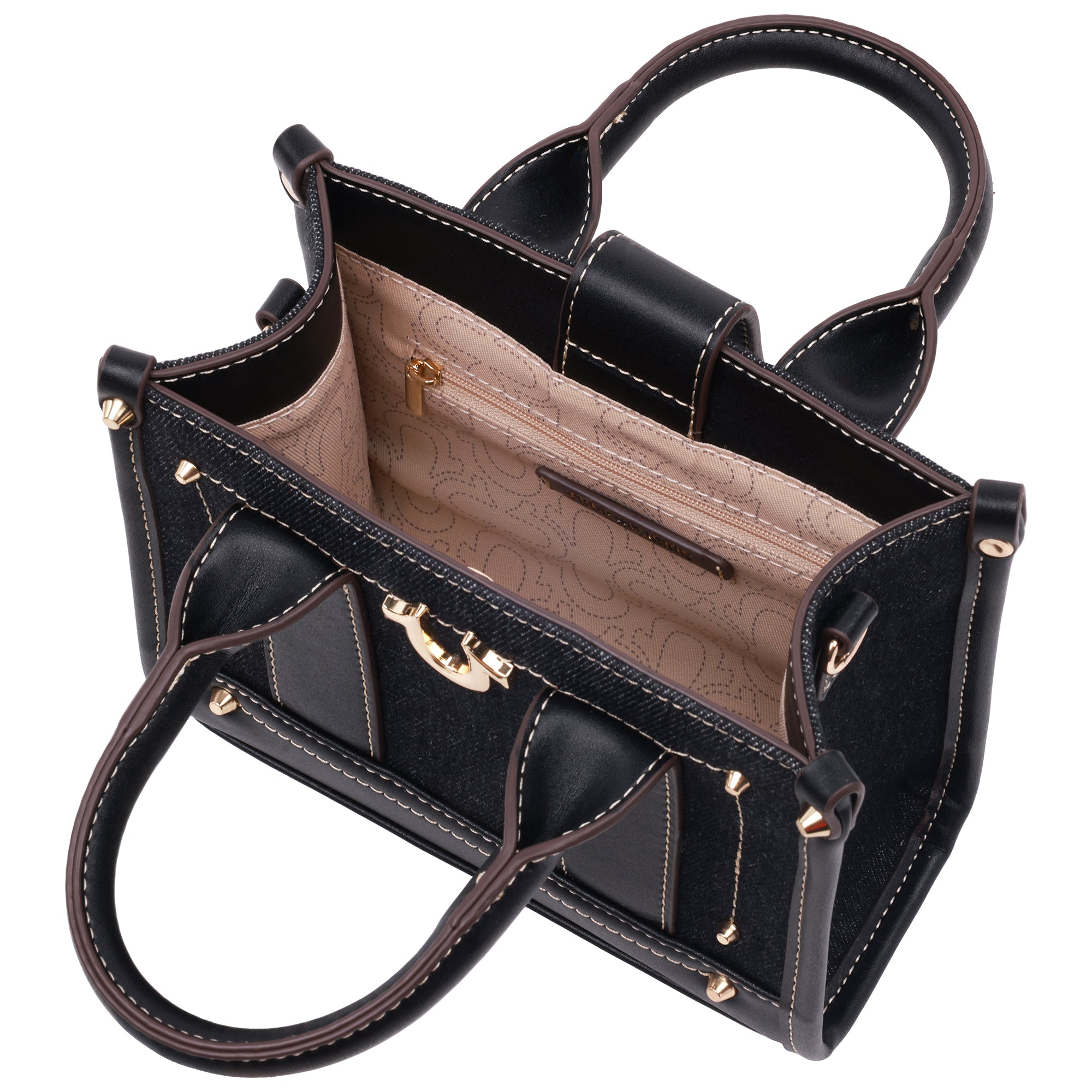 True Religion Denim Logo Strap Mini Tote