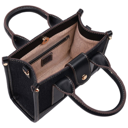 True Religion Denim Logo Strap Mini Tote