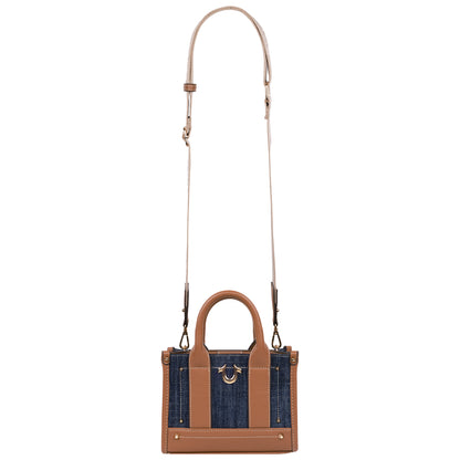 True Religion Denim Logo Strap Mini Tote