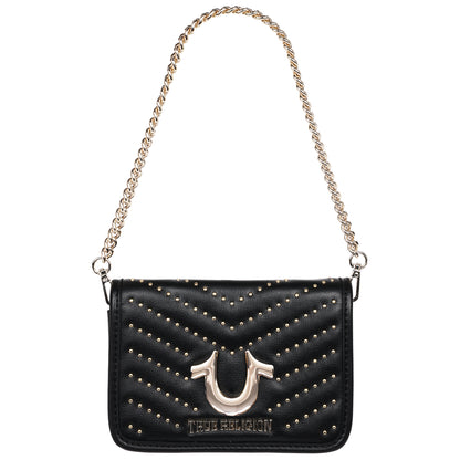 True Religion Horseshoe Multi Stud Flap Crossbody