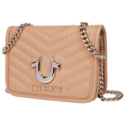 True Religion Horseshoe Multi Stud Flap Crossbody