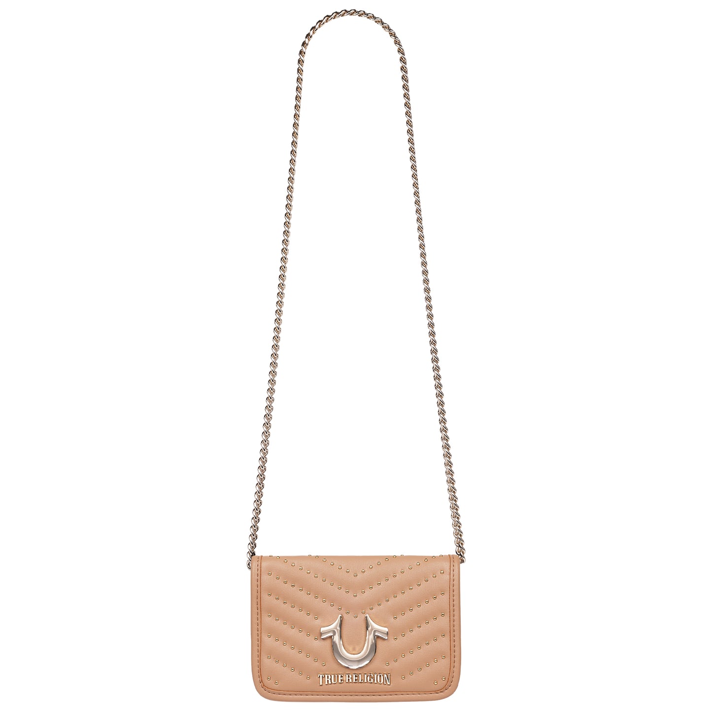 True Religion Horseshoe Multi Stud Flap Crossbody