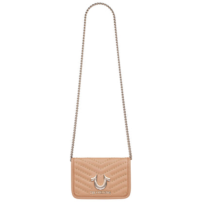 True Religion Horseshoe Multi Stud Flap Crossbody
