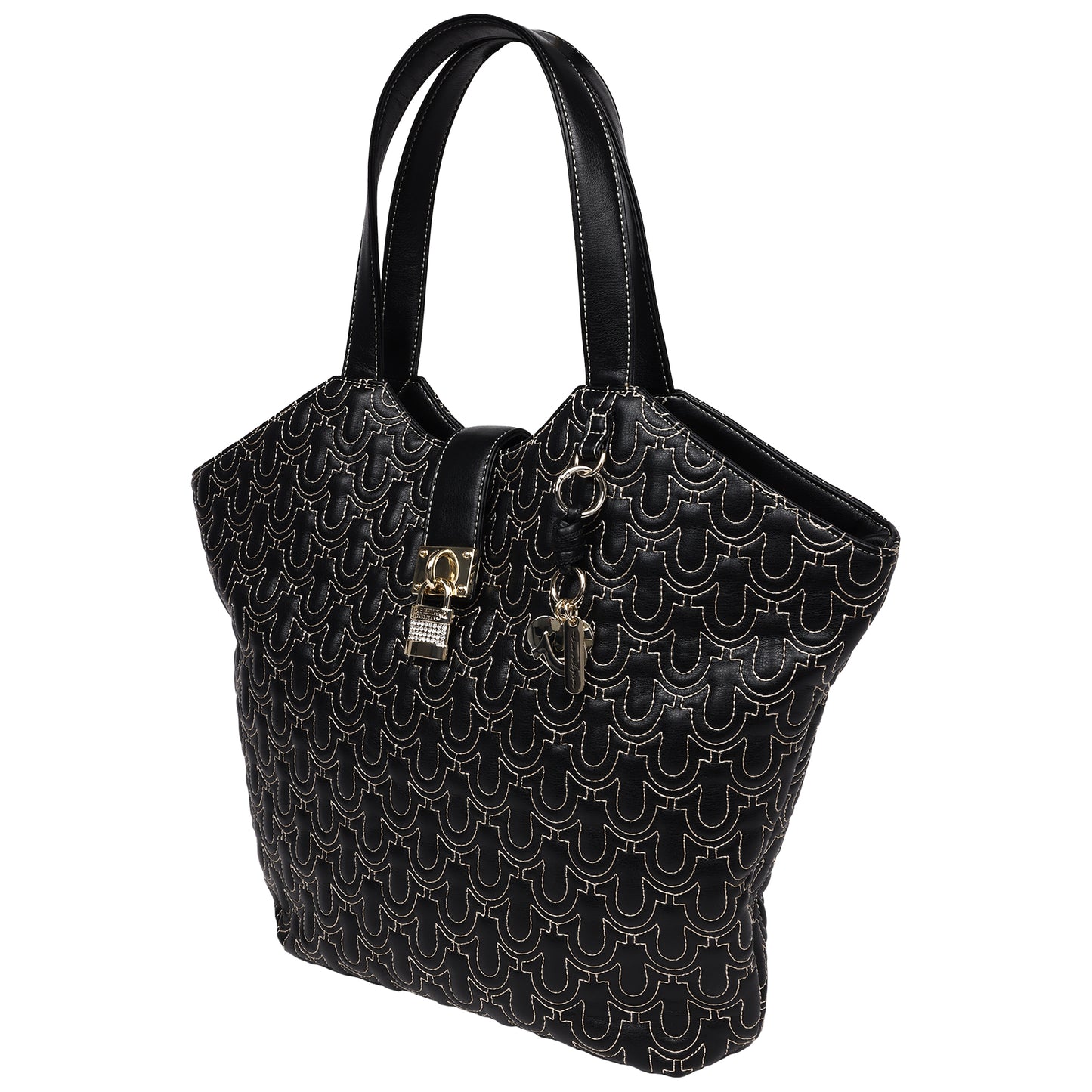 True Religion Horseshoe Quilt Charm Tote