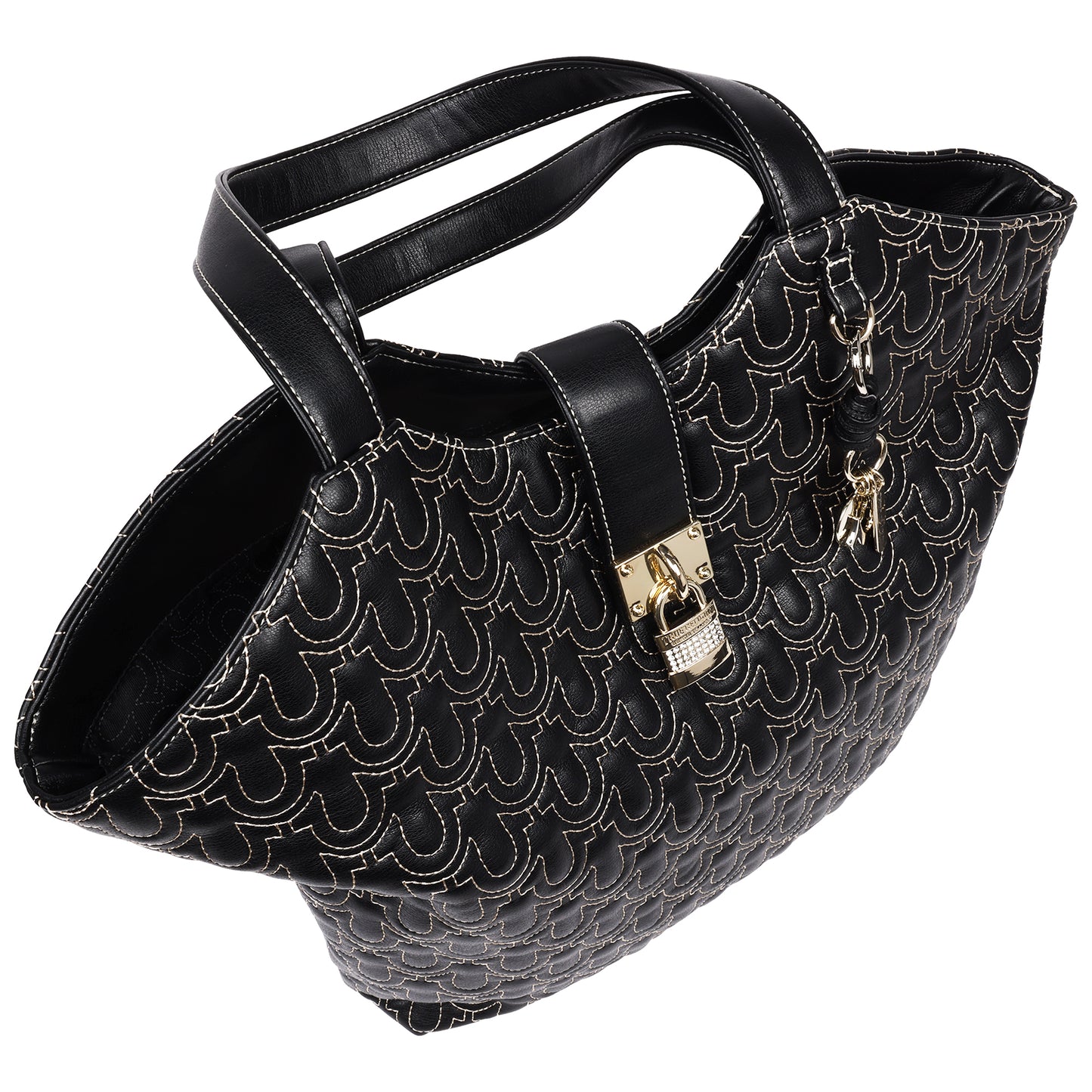 True Religion Horseshoe Quilt Charm Tote