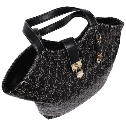 True Religion Horseshoe Quilt Charm Tote