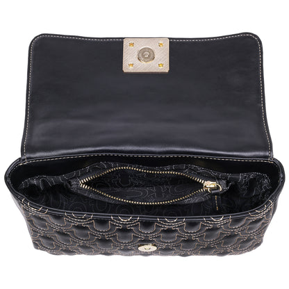 True Religion Horseshoe Quilted Flap Shoulder Bag