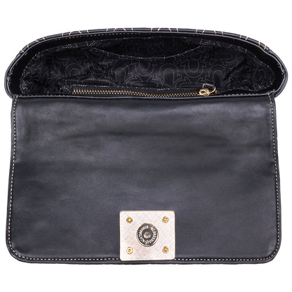 True Religion Horseshoe Quilted Flap Shoulder Bag