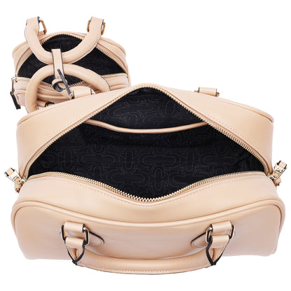 True Religion Logo Satchel with Matching Mini Bag