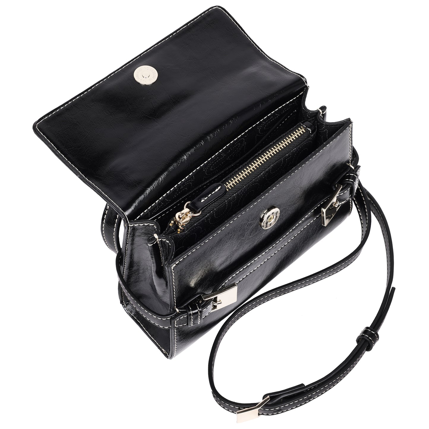 True Religion Buckle Tab Flap Bag