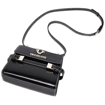 True Religion Buckle Tab Flap Bag