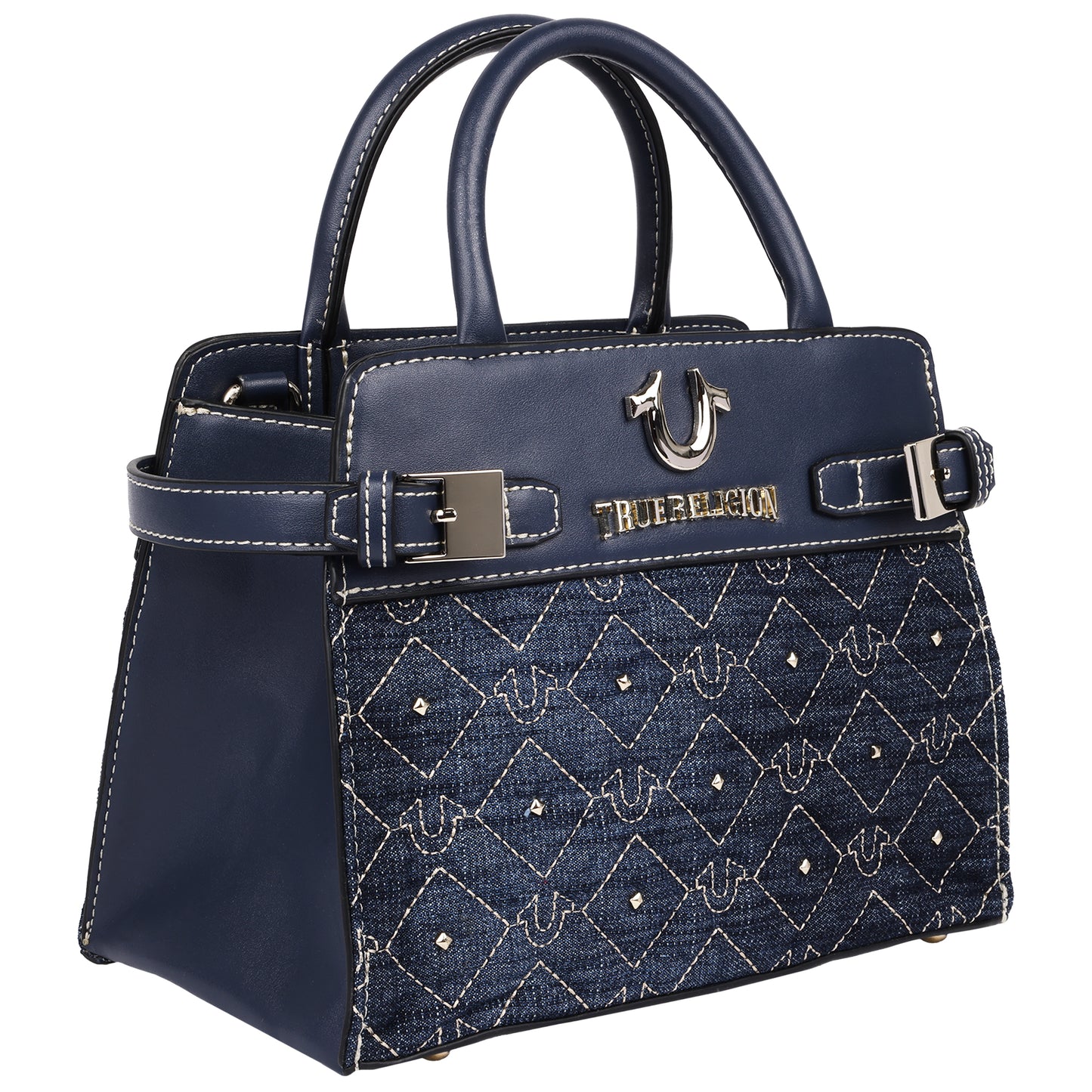 True Religion Studded Denim Tote
